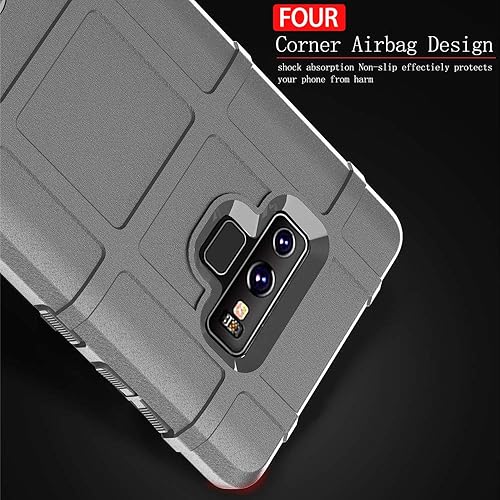 Miniatura 4 de Funda protectora táctica para Note 9, (serie Rugged Shield), TPU gruesa y sólida, funda protectora táctica para Galaxy Note 9 (6.4 pulgadas) - Gris