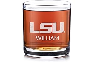 Personalized LSU Tigers Whiskey Glass: A Timeless Tribute to Your LSU Graduate