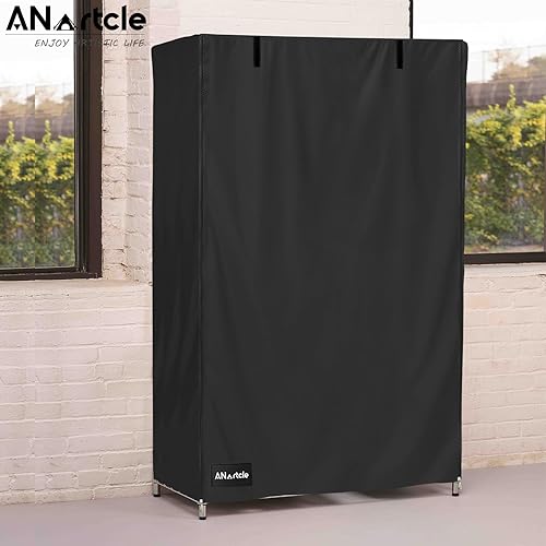 Miniatura 2 de ANartcle Cubiertas de estante para estantes de alambre, 600D impermeable y a prueba de polvo, se adapta a 5 niveles ajustable resistente unidad de