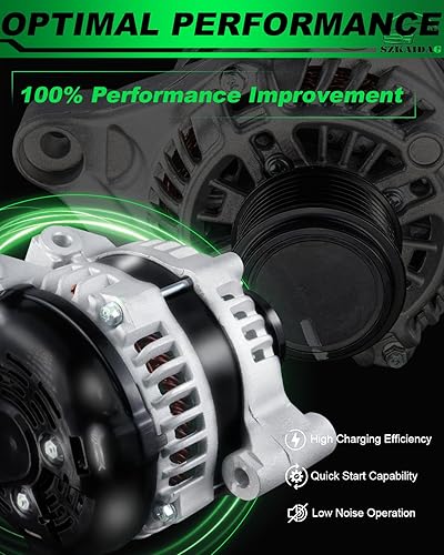Miniatura 4 de SZKAIDAG Alternador de alto rendimiento mejorado para Chrysler Town and Country 200 para Dodge Grand Caravan Avenger Journey para Ram CV V6 3.6L