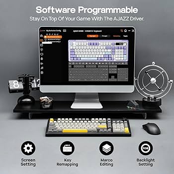 【新品・未使用】AJAZZ AK980 ホワイト ブラック ゲーミングキーボード AJAZZ AK980 – ajazz keyboard