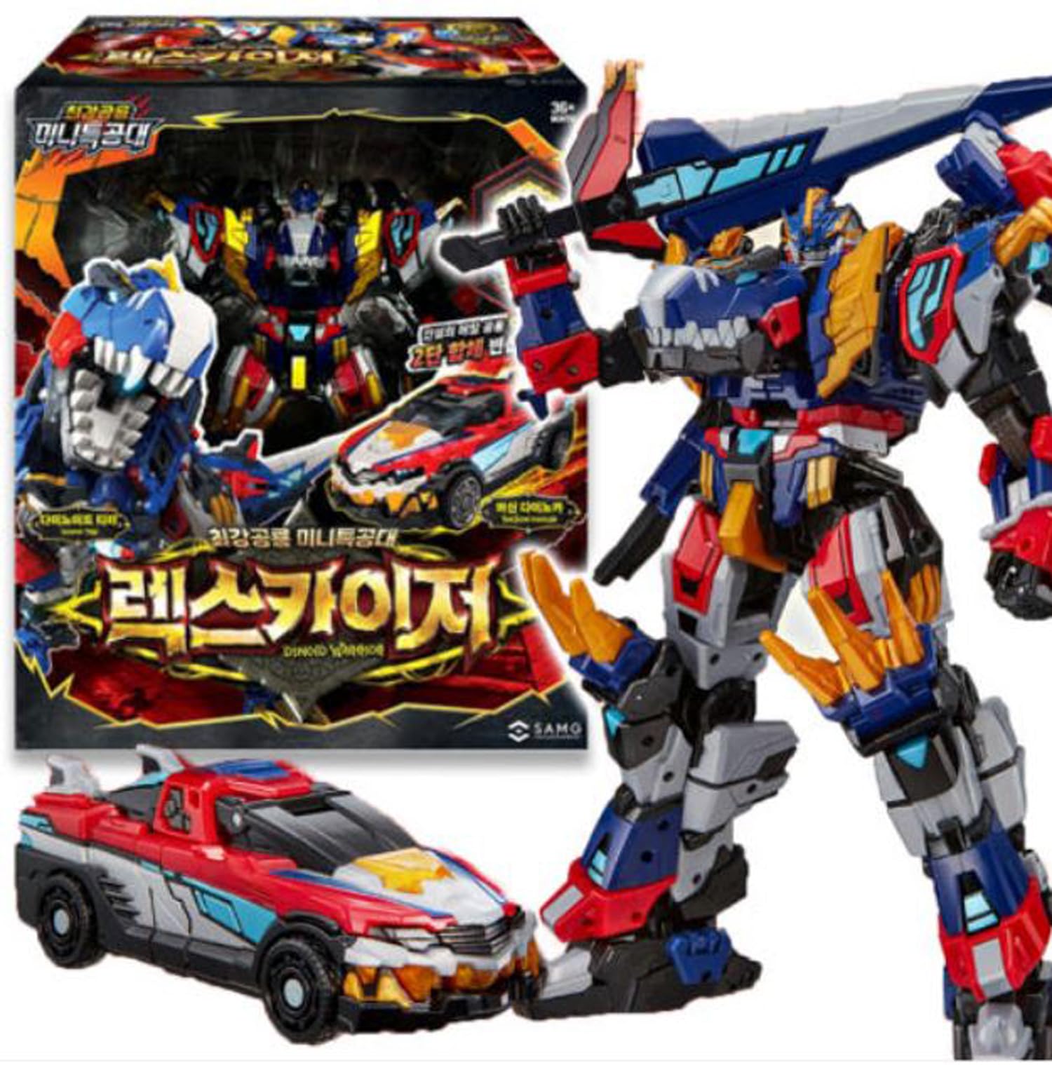 Amazon.com: SSmall Miniforce Dinoid Warrior REX Kaiser Integration