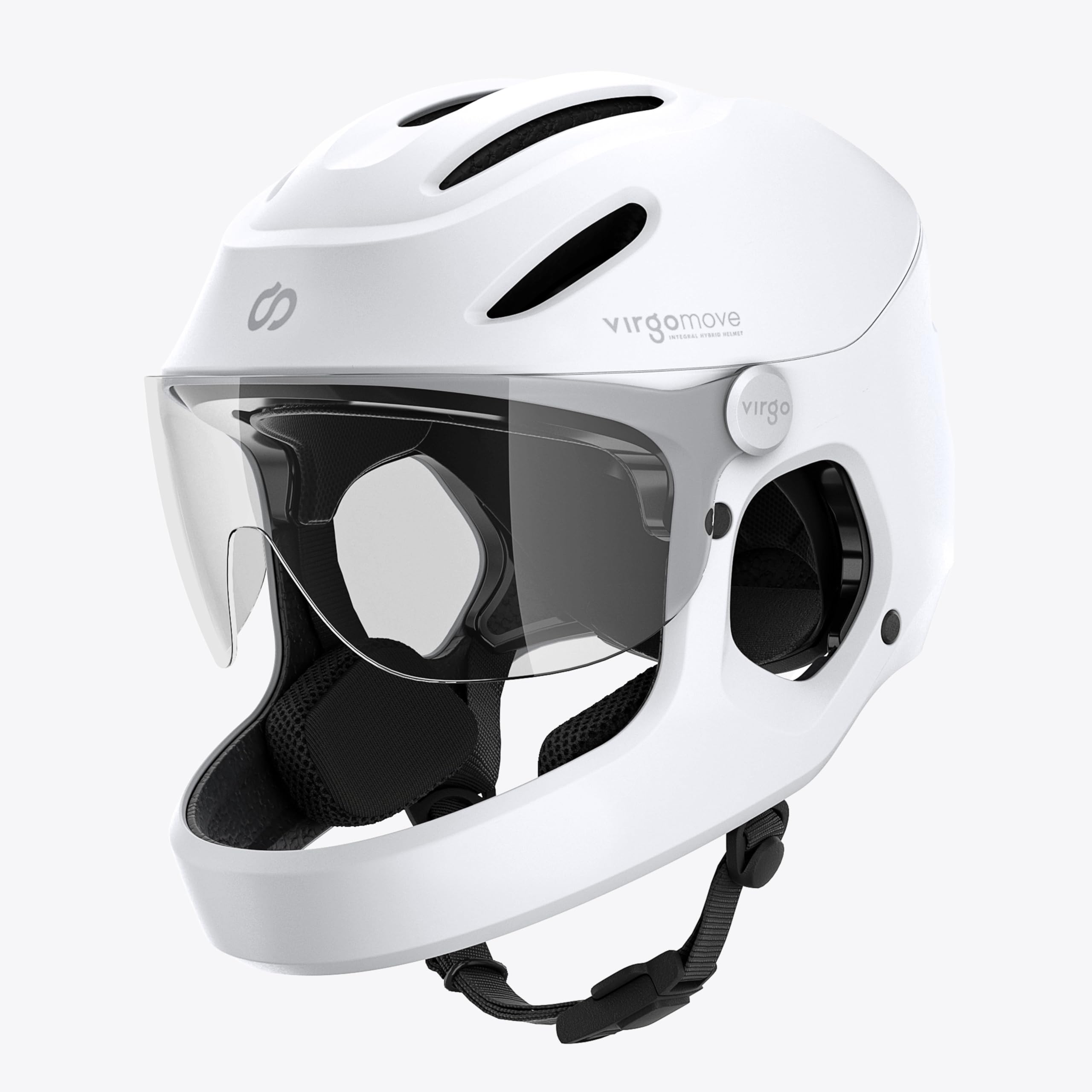 Casque Vélo Intégral avec Visière & LED Arrière - Certifié NTA 8776 (45 km/h) pour Speedbike, VAE & Trottinette - Modèle Virgo Integral