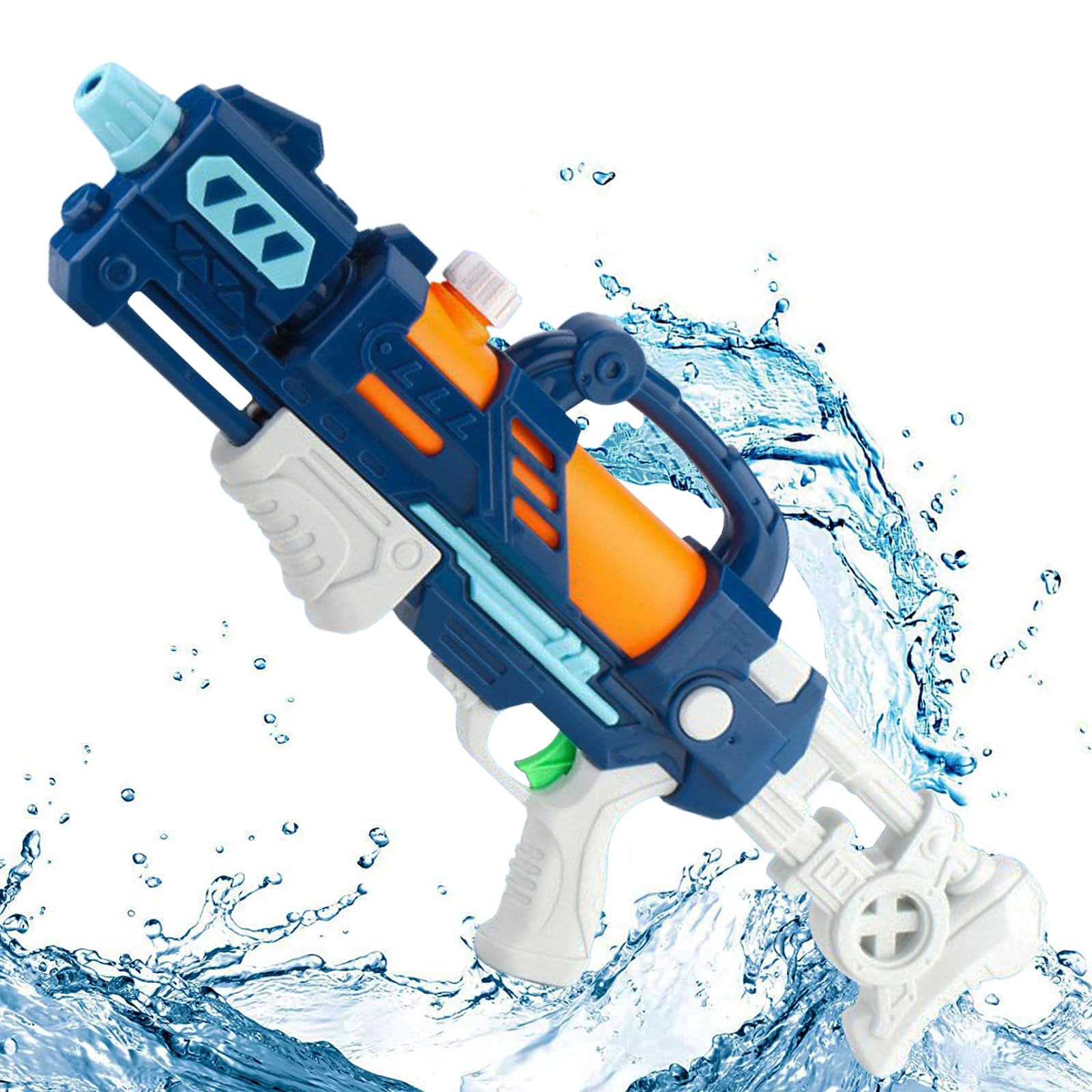 Amazon | ウォーターガン 水鉄砲 高速連発 超強力飛距離 約8-10m 600mL