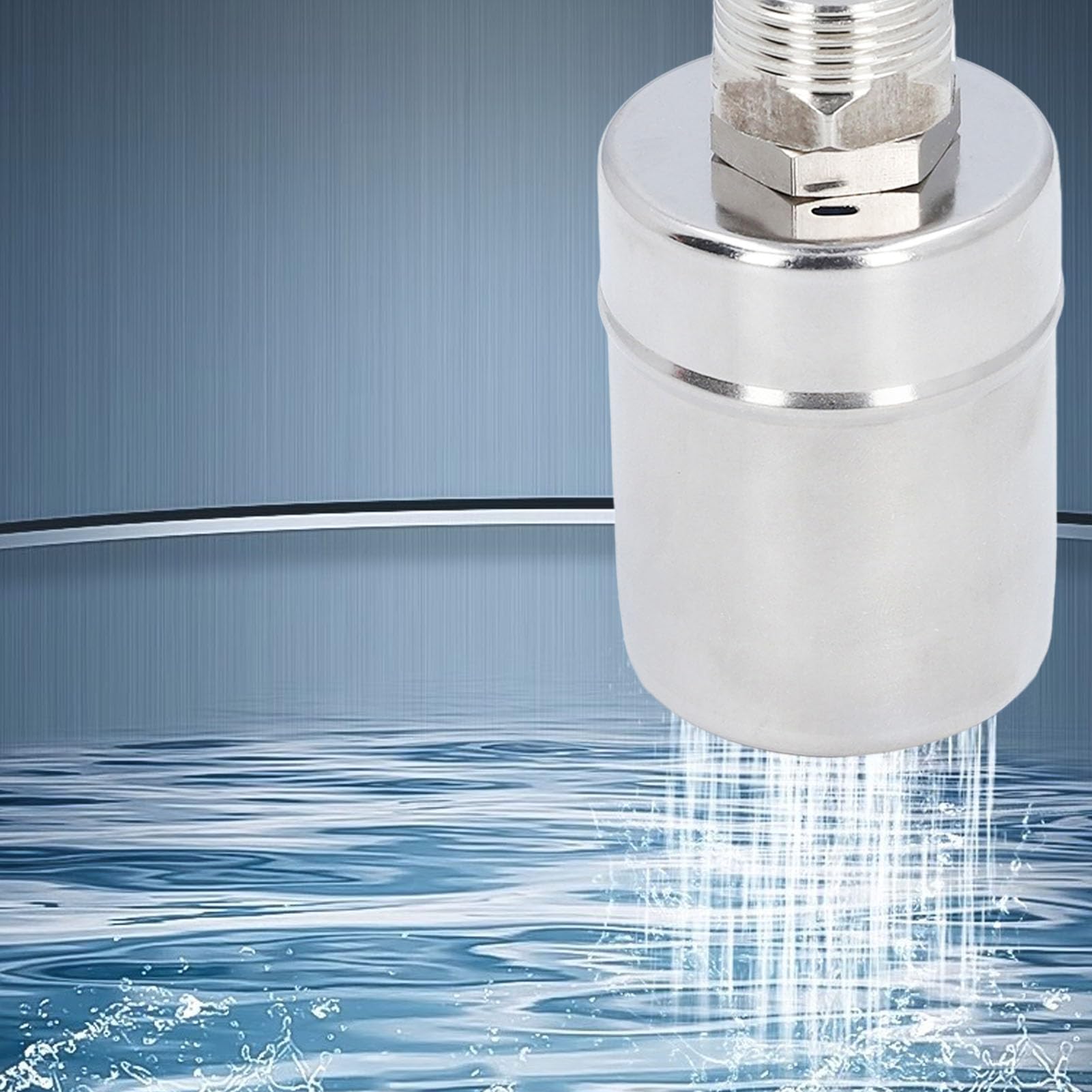 Yuecoom Float Valve, Automatic Water Level Control Float Valve, 304 Stainless Steel Mini Water Level Controller for Tank Pool DN20