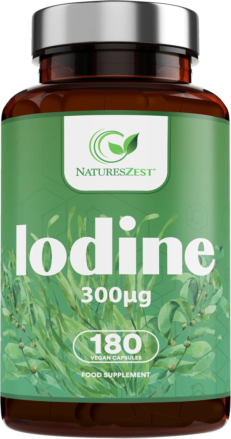 High Strength Iodine Capsules 180 Capsules, 6 Month Supply Thyroid