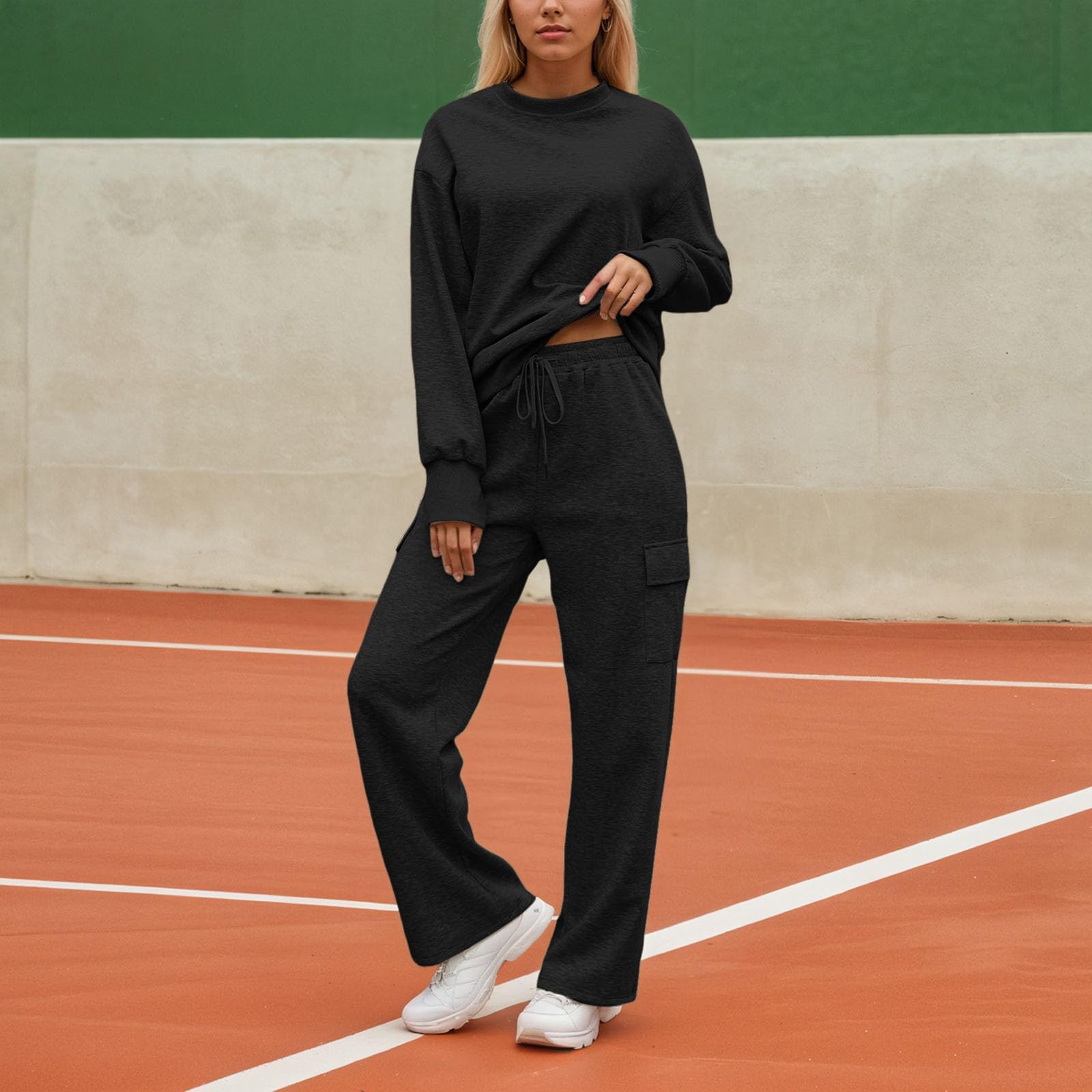 Chandal De Jogging Para mujer Tracksuit Conjunto deportivo femenino dos piezas sudadera y pantalón casual ropa cómoda traje diario para mujer