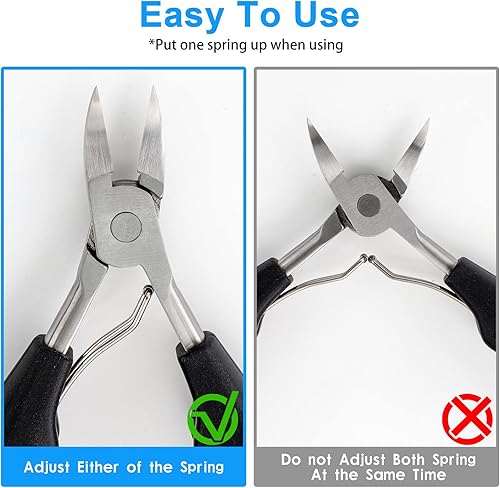 Miniatura 4 de Cortaúñas para uñas gruesas y encarnadas, herramienta de uñas encarnadas con 100 parches de corrección de uñas de los pies, kit de eliminación de