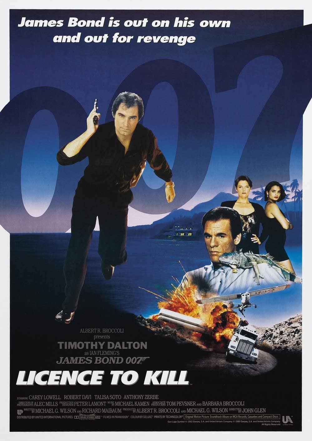 Licence To Kill James Bond 007 Timothy Dalton Poster/Print/Picture Satin Photo Paper - A3-297mm x 420mm