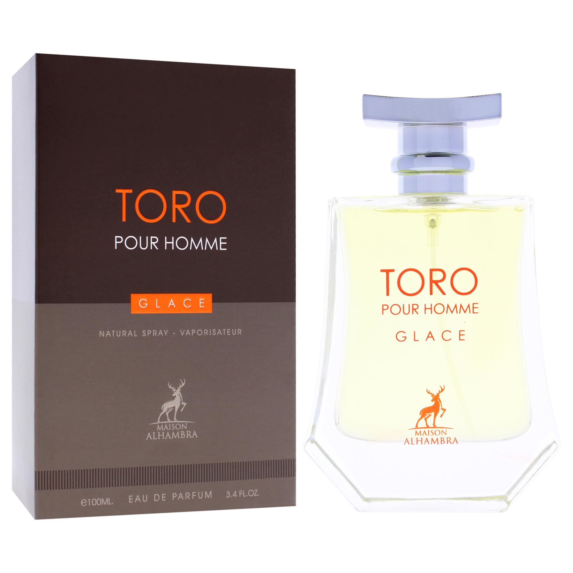 Maison Alhambra Toro Pour Homme Glace – Citrus, Aromatic, Woody, Mineral – Eau de Parfum Long‑Lasting Fragrance for Men, 3.4 Ounce / 100 ml - 4