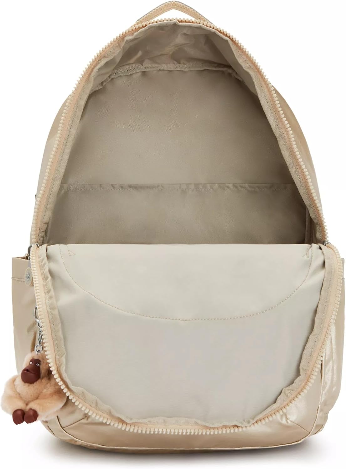 Kipling Seoul Extra Large Metallic 17" Laptop Backpack Starry Gold Metallic