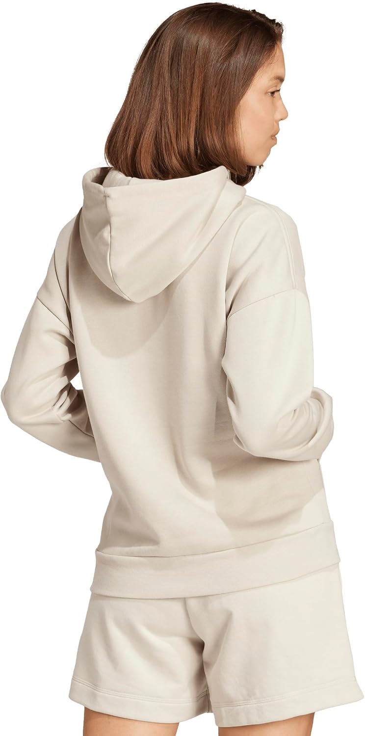 adidas womens Essentials Linear Fleece Hoodie