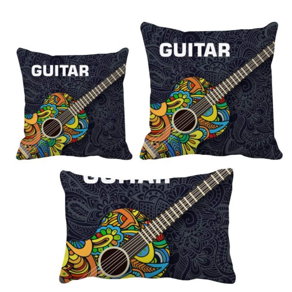 Housse de coussin guitare idée cadeau idéale pour musicien et passionné de musique