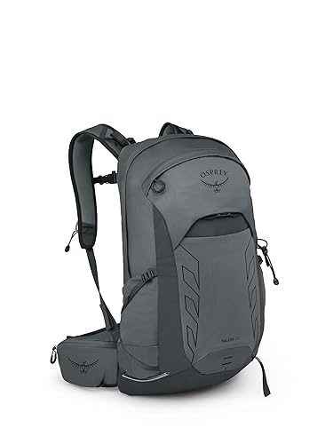 Osprey Talon 22L Men's Lightweight Hiking Backpack - Small Daypack for Travel & Camping, Phantom Grey/Dark Charcoal