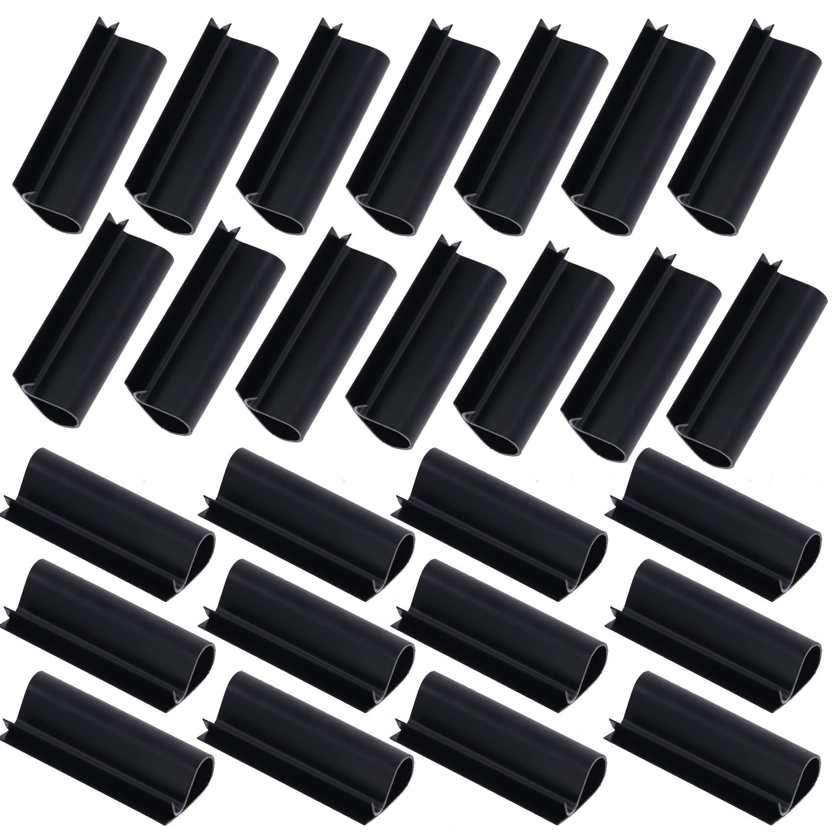 Pool Cover Clips for Above Ground Winter Pool Winter Cover Clip Swimming Round Pool Cover Black 3.15 inch 32 Pieces