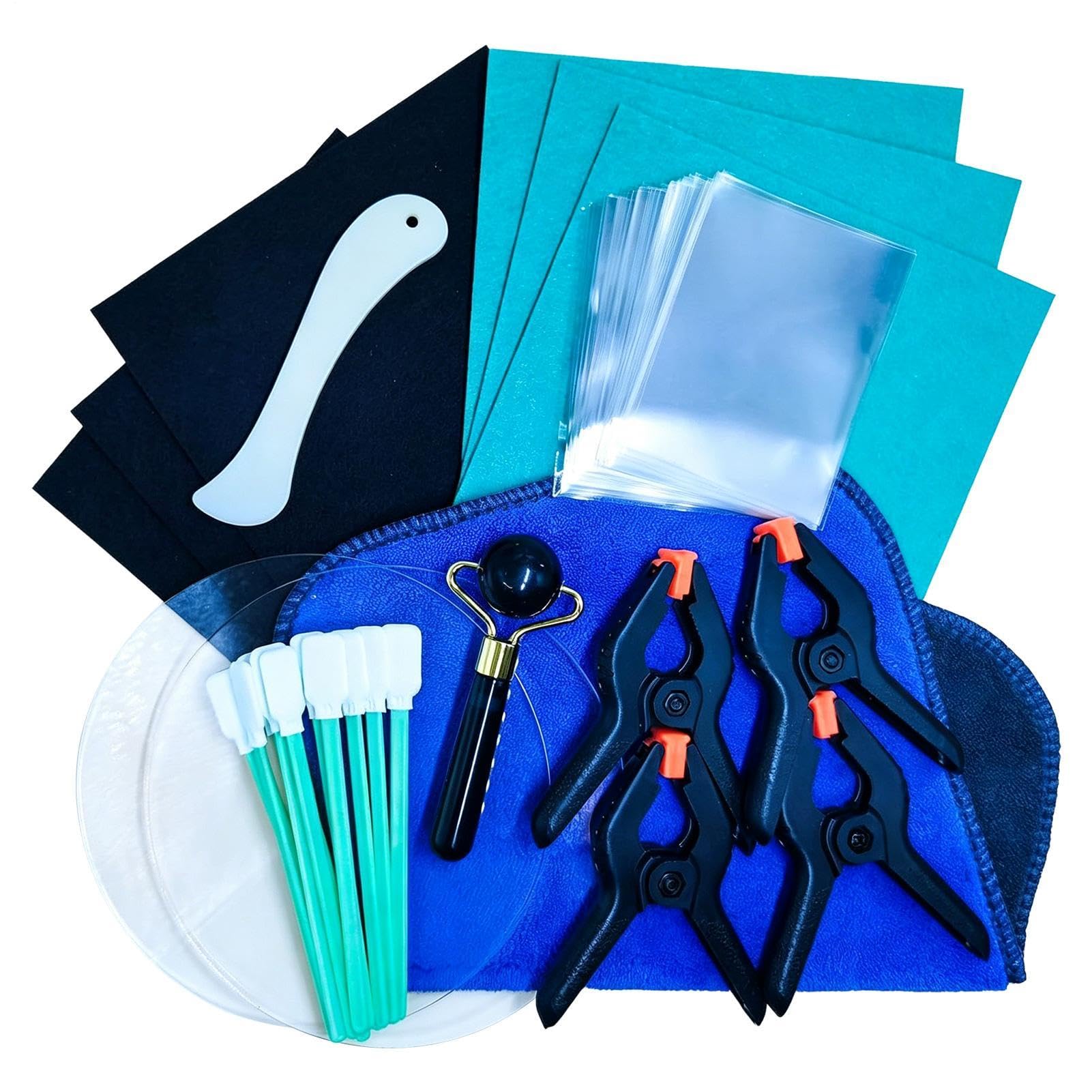 Kit Appiattimento Carte | 28 Pezzi Per Pulizia Appiattimento E Grading | Kit Riparazione Trading Card | Per Protezione Domestica, Carte Sportive, di Credito, Photocard, Fiere e Restauro Portafog