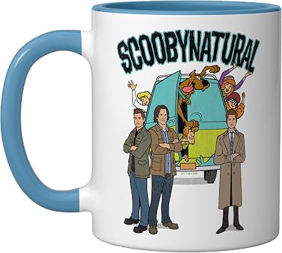 Scooby-Doo Scoobynatural Supernatural Mystery Ride Ceramic Mug, Blue/White, 11oz