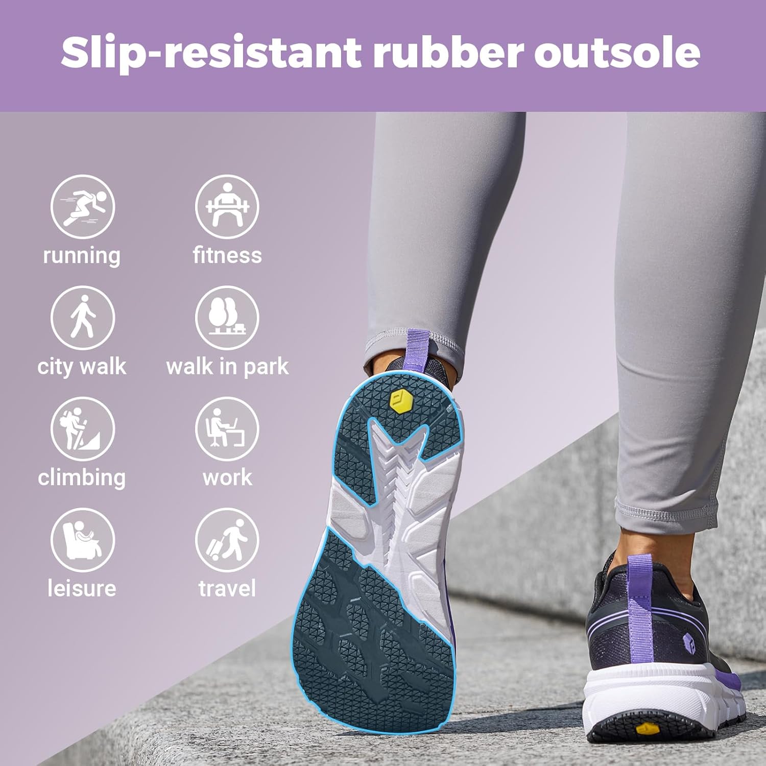 FitVille Wide Toe Box Shoes Women Comfortable Non Slip Wide Walking Shoes Women Swollen Feet Lightweight - Image 4