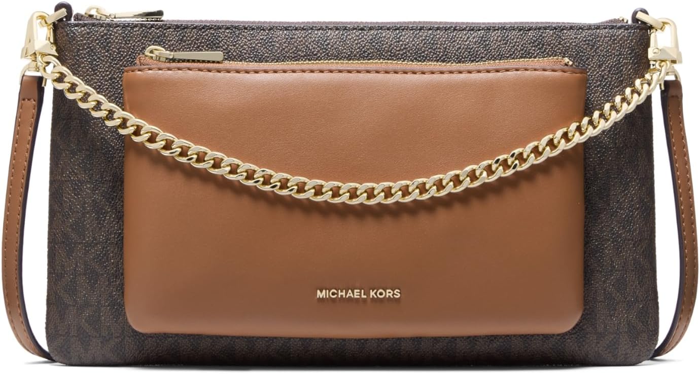 Michael Kors womens Jet Set Medium Pocket Convertible Crossbody Bag