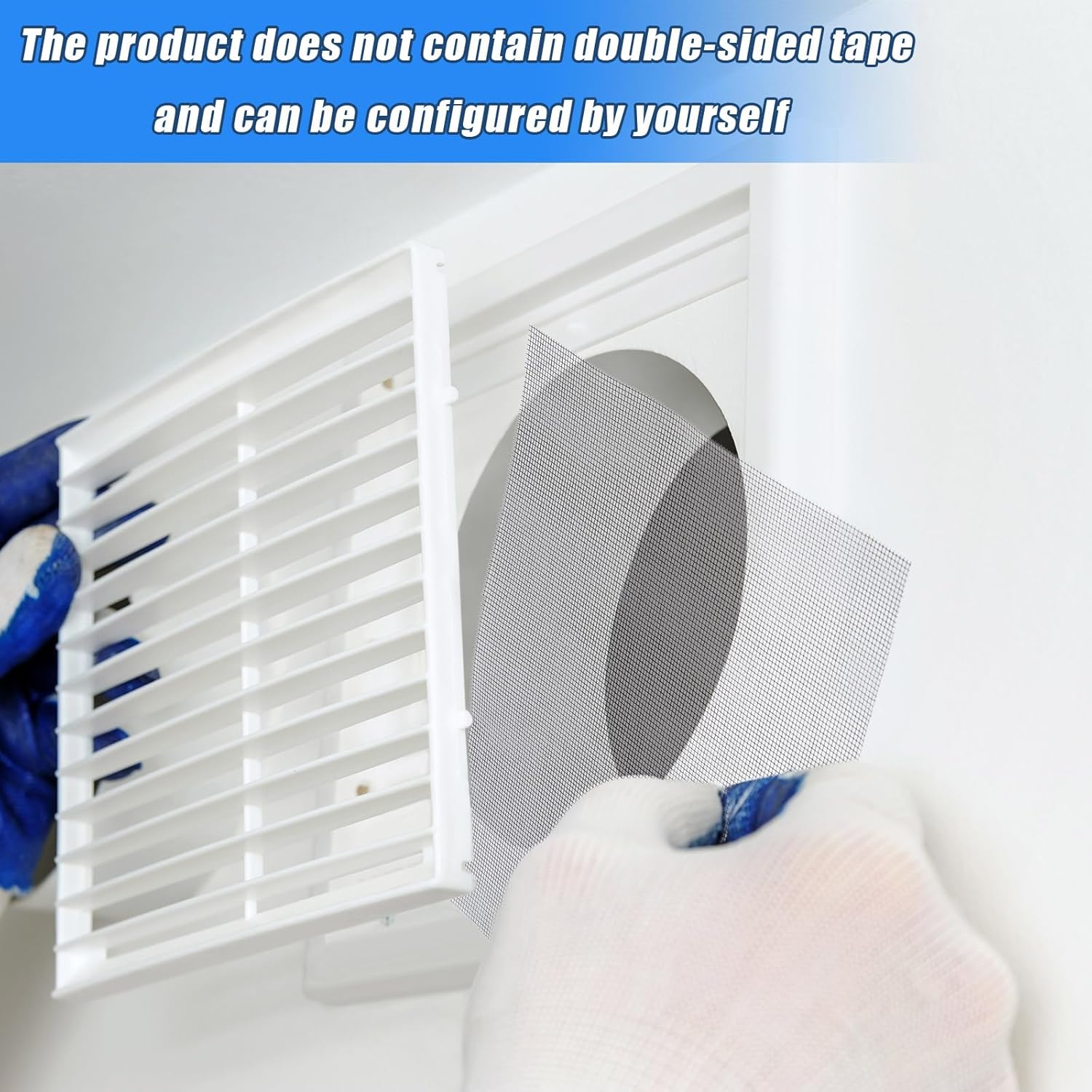 8 Inch x 328 ft Vent Mesh Fiberglass Window Screen Mesh Roll, Easy-to-Cut Screen Door Meshs for Gardening Window Wall Ceiling Floor Repair Replacement
