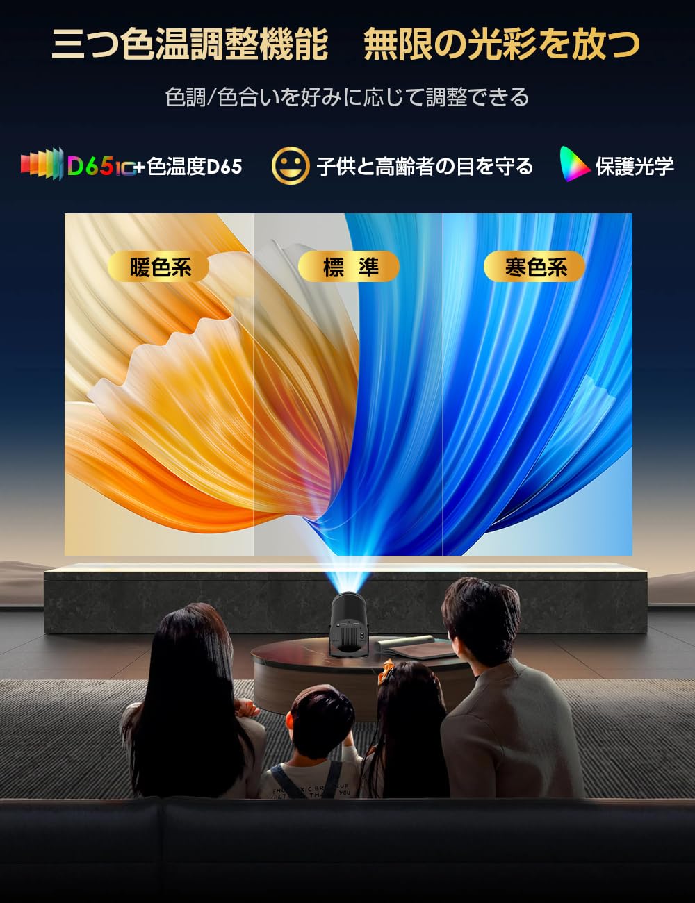 Amazon.co.jp: プロジェクター 家庭用【 28000LM・270°回転・4K対応