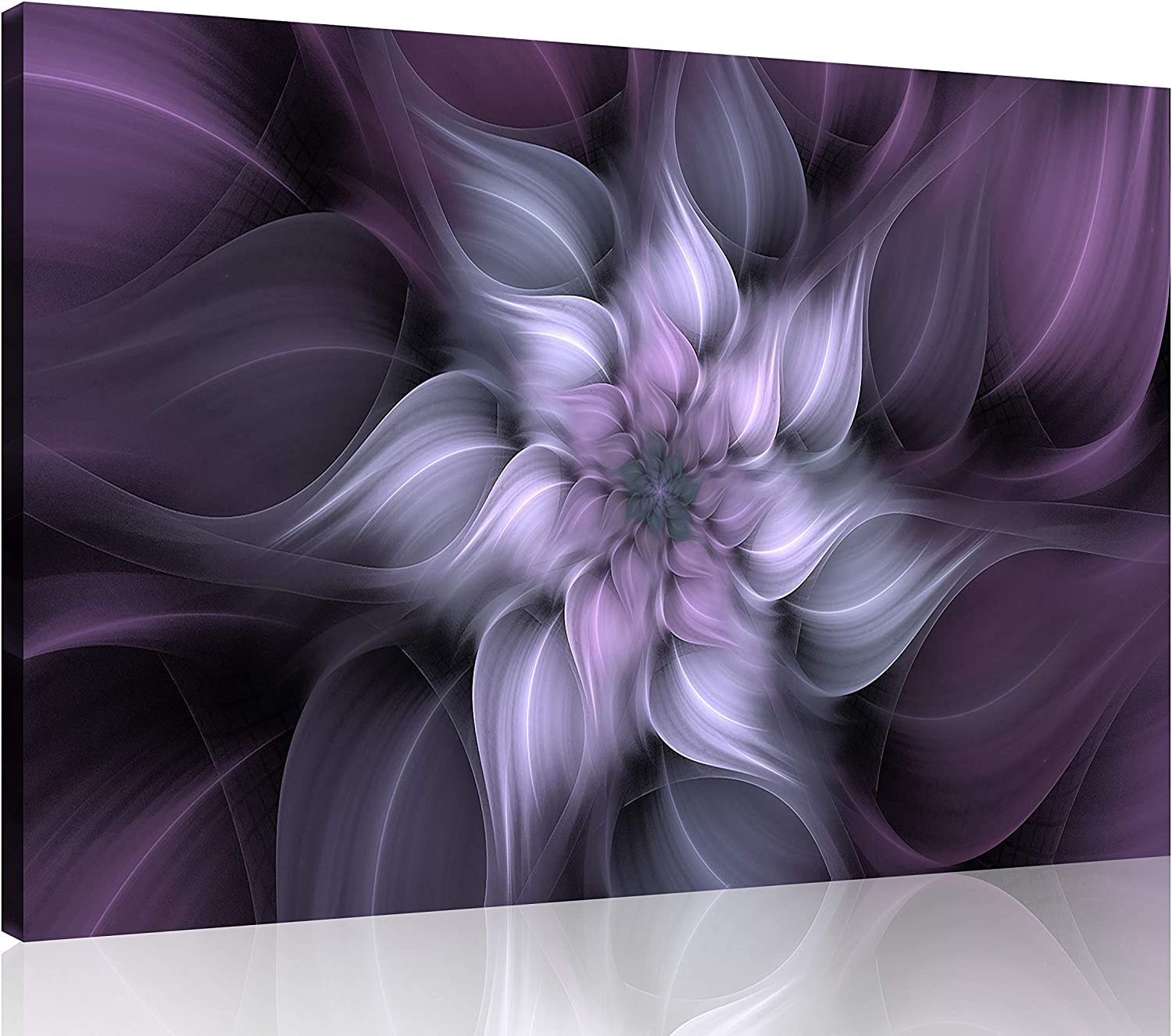 TutuBeer 1 Panel Bauhinia Chinese Redbud Purple Flower Plant Botany Picture Flower Artwork Oil Painting on Canvas Stretched and Framed 12x18 inch Print Home Decor Living Room Bedroom Wall Art Hanging