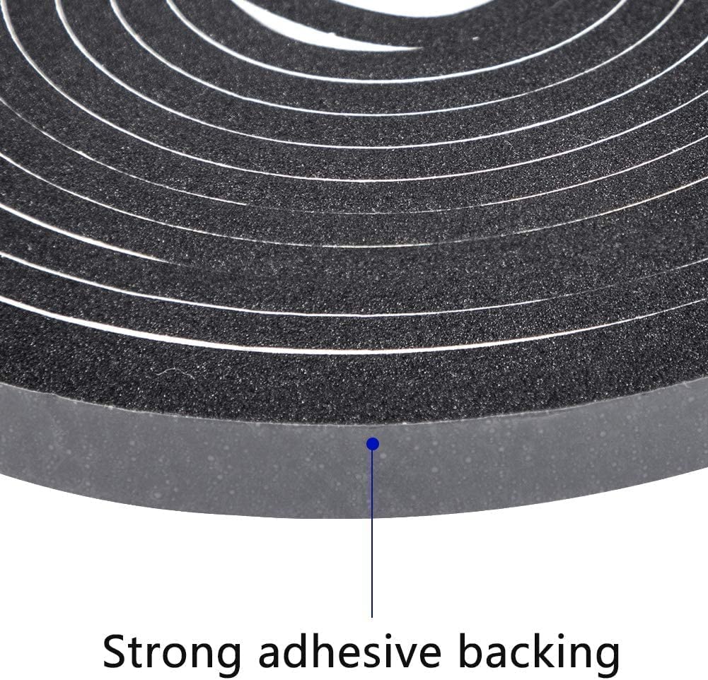 Nastro Di Tenuta In Schiuma Per Porte E Finestre - 2 Rotoli 6x3mm X 20m, Bianco - Isolamento Acustico E Termico - Foto 13