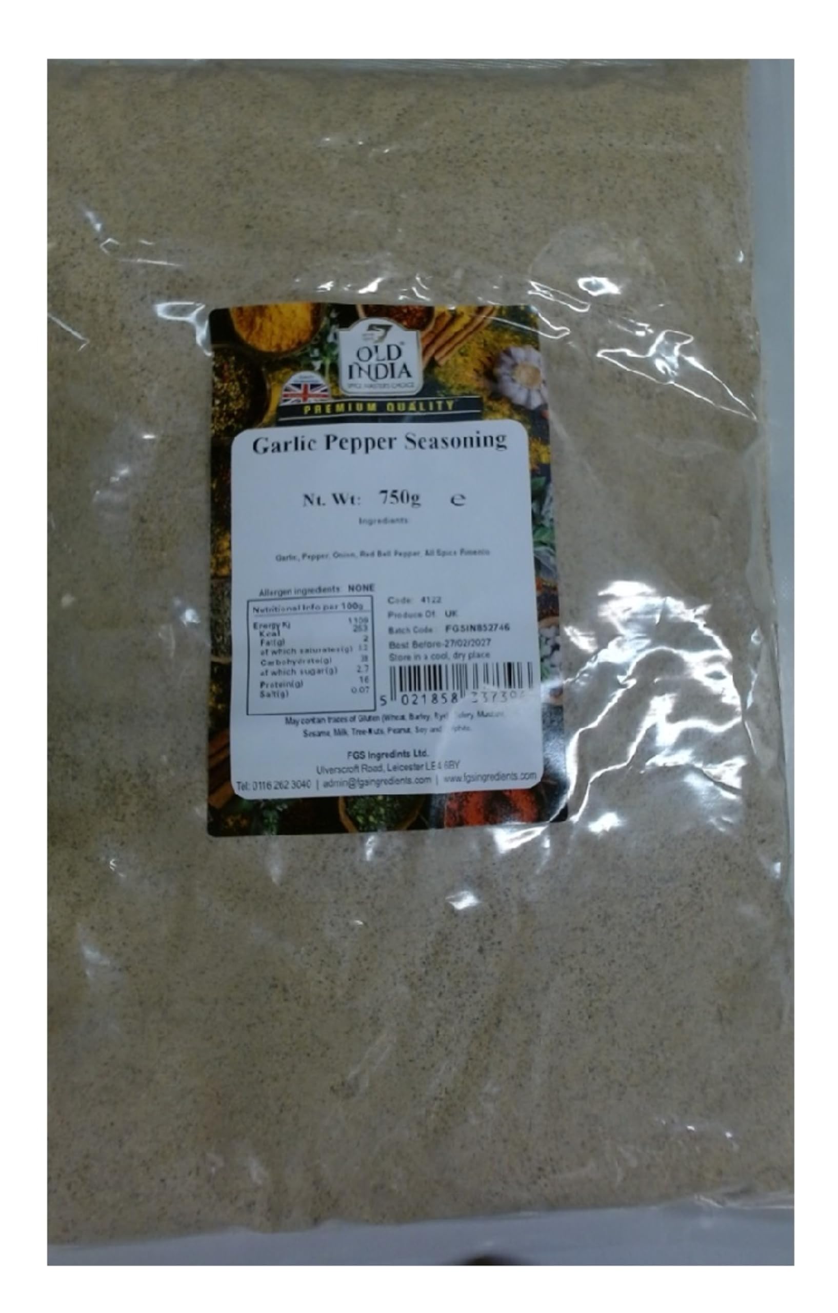 Old India Garlic Pepper Seasoning 750 g