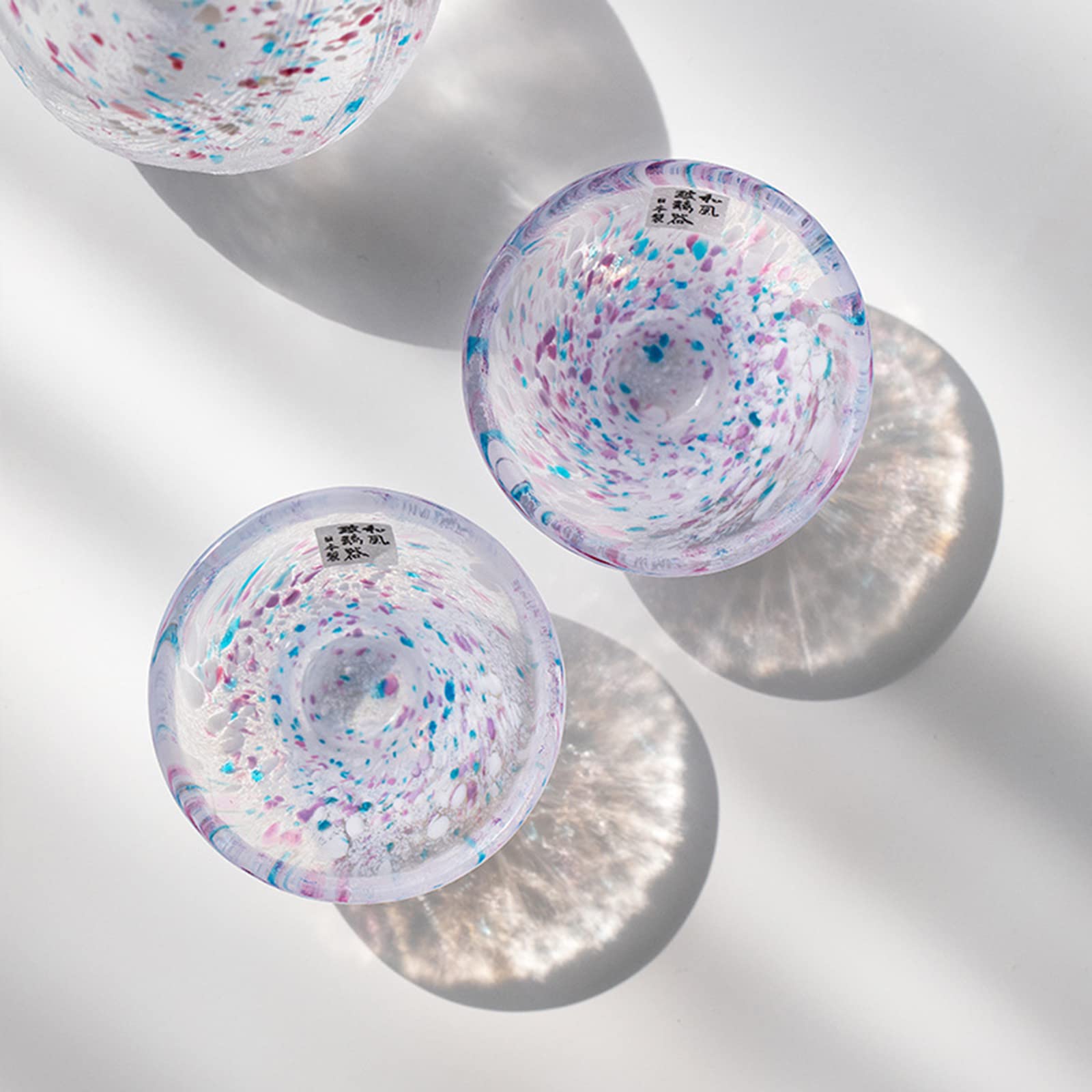 Tasses à thé japonaises en verre faites à la main, tasses à saké japonais, tasse à thé Kung Fu 6 styles