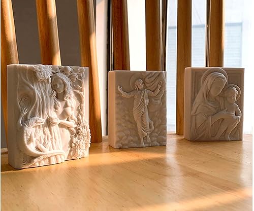 Miniatura 3 de Moldes de jabón de silicona para hacer jabón, moldes para manualidades, moldes de resina, flores 3D (12347-2)