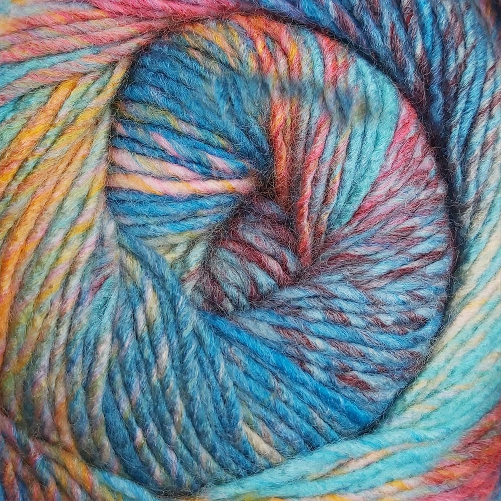 Emotions DK 150g - James C Brett - Soft Acrylic Wool Blend Multicoloured Ombre Effect Yarn for Knitting and Crochet (EM06 - Happy)