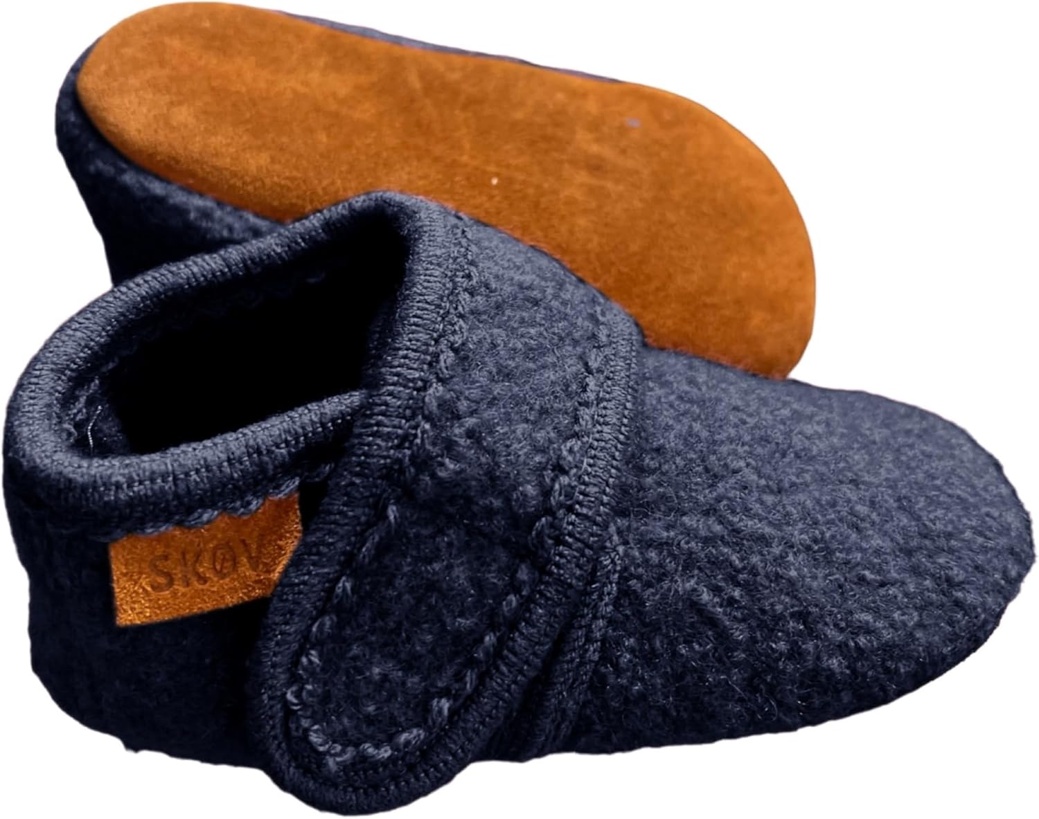 SKOV Wool Booties Slippers for Boys Girls Unisex Toddler Baby Infant Child with Leather Sole SKOV Wool Booties Slippers for Boys Girls Unisex Toddler Baby Infant Child with Leather Sole