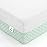 Dourxi Crib Mattress, Dual Sided Comfort Memory Foam Toddler Bed Mattress, Triple-Layer Breathable Premium Baby Mattress for Infant and Toddler w/Removable Outer Cover - White&Green