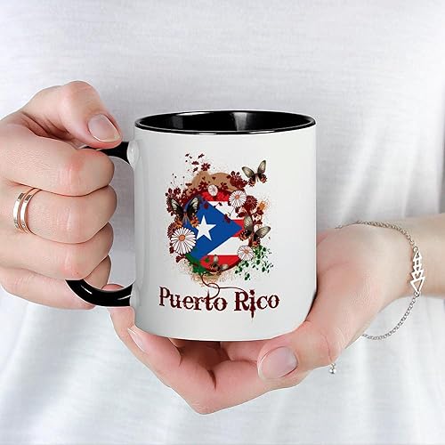 Miniatura 6 de CafePress Butterfly Puerto Rico Taza de café de cerámica de 11 oz (11.0 fl oz)