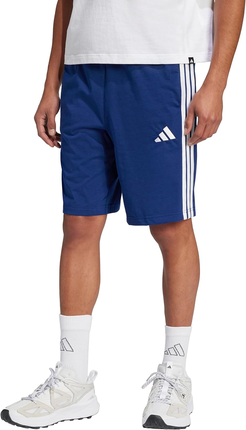 adidas mens Essentials 3-stripes Single Jersey 10-inch Shorts