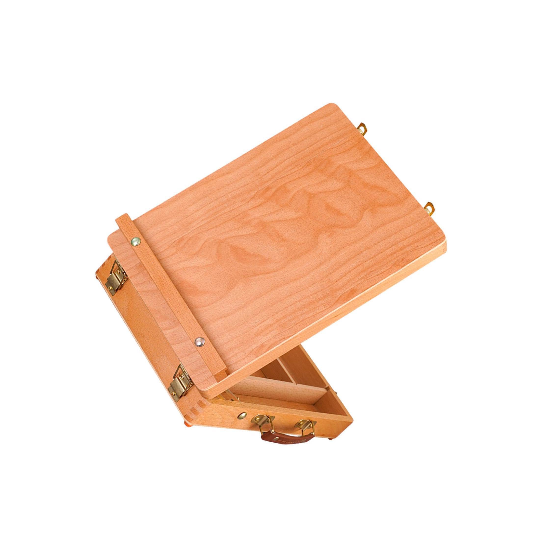 osiuujkw Estuche de almacenamiento para caballete de pintura para estudiantes principiantes con compartimentos divididos para organizar los materiales arte y facilitar el acceso. Caballete Para madera
