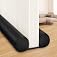 MAXTID Large Door Draft Stopper for Bottom of Doors 36” Under Door Sweep Noise Blocker Black Gap Stoppers Adjustable Doors Se