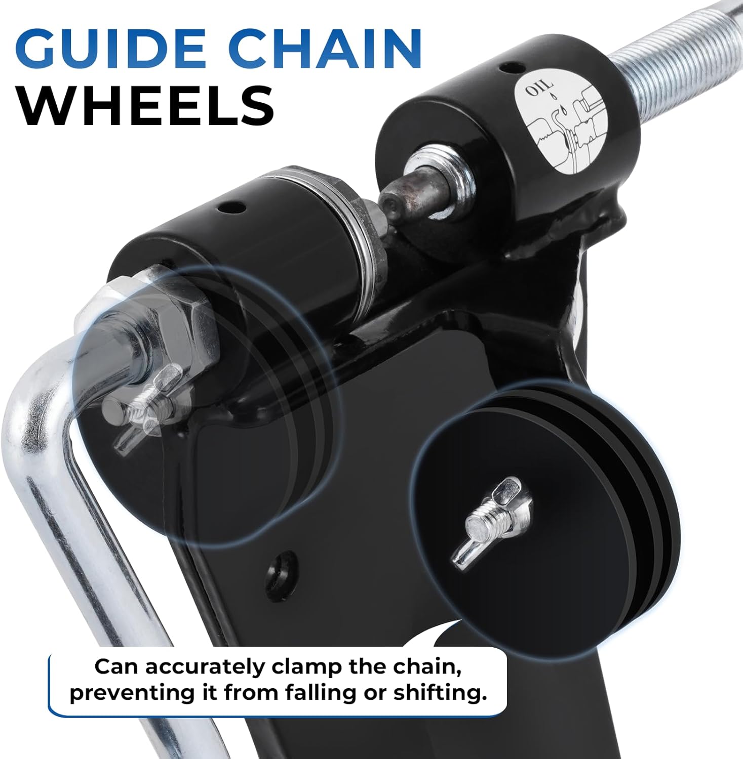 Chainsaw Chain Spinner Chainsaw Rivet Spinner Repair Tool Bench Rivet Spinner Bench Mount Chain Rotator Suitable for Most Chainsaw Chains