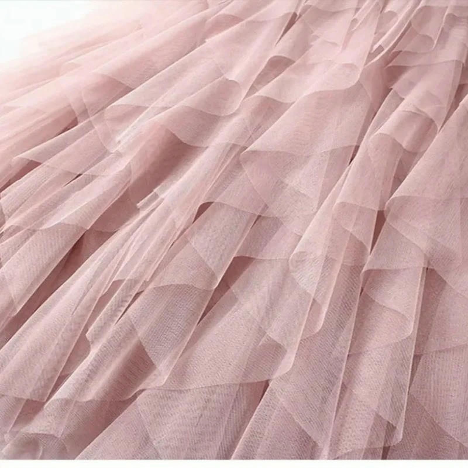 Gonna estiva Gonna Lunga Gonfia Irregolare In Tulle Elasticizzato Da Donna