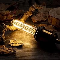 Vista 4 de Dimmable T10 LED Bulbs Warm White 2700K LED Tubular Edison Light Bulbs 4W Tube Vintage Led Bulbs 40 Watt Equivalent,E26 Base, LED Filament Retro