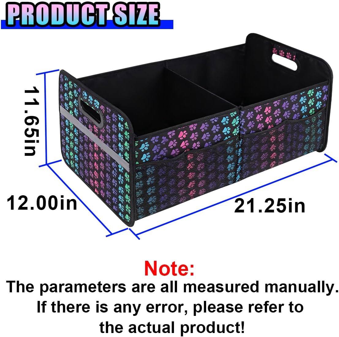 Car Trunk Organizer, 55L Collapsible Car Storage for SUV Truck,Color image 2