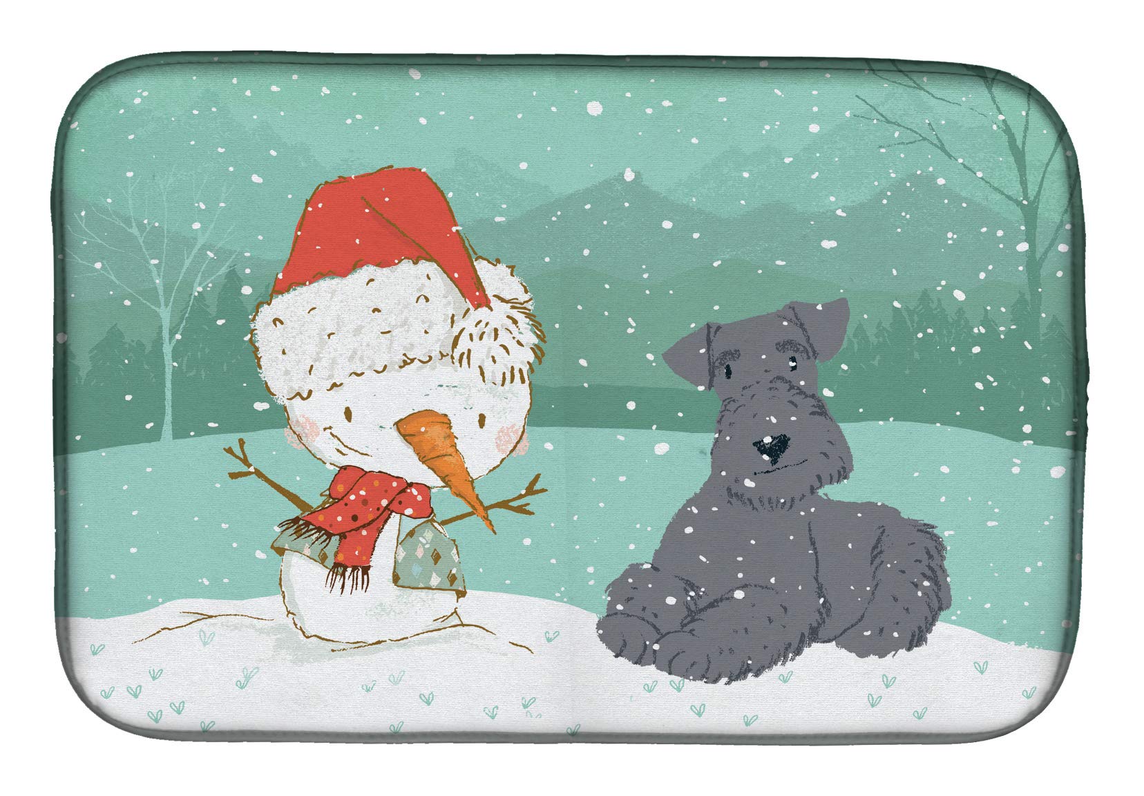 Tapis d'évier Lakeland Terrier contre les éclaboussures et l'humidité de cuisine