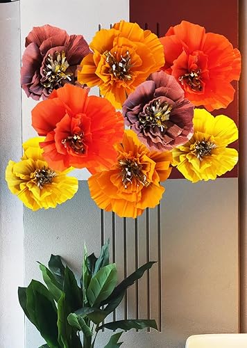 Miniatura 9 de Decoraciones de fiesta de cumpleaños de otoñoDecoraciones de Acción de GraciasGranate, naranja, amarillo, decoración de despedida de soltera de