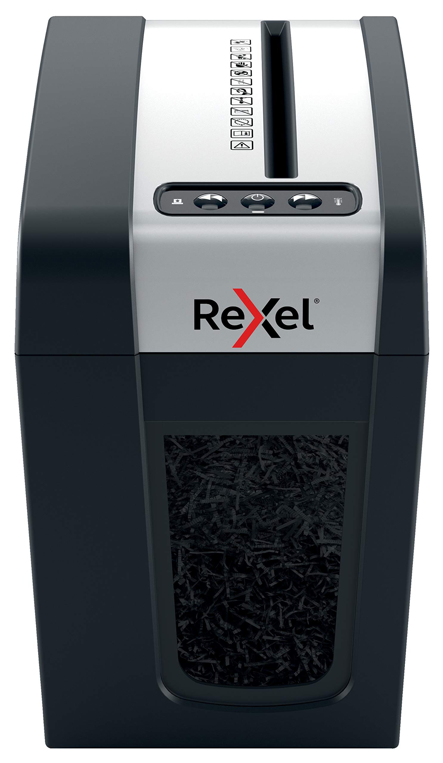 REXEL Secure MC3-SL Slimline Whisper-Shred™, Distruggidocumenti Manuale, 3-3 Fogli A4 (70-80 gr/mq), Taglio Micro, Livello di sicurezza P-5, per Uso Personale/Home Office, Capacità 10 Litri,2020131EU