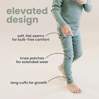 Woolino Merino Wool Base Layer for Kids - Super Soft Kids Leggings - All Natural Base Layer Bottoms