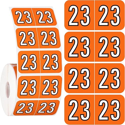 500 calcomanías de año 2023 de 34 pulgadas x 1-12 pulgadas etiquetas rectangulares codificadas de colores etiquetas autoadhesivas para carpetas de