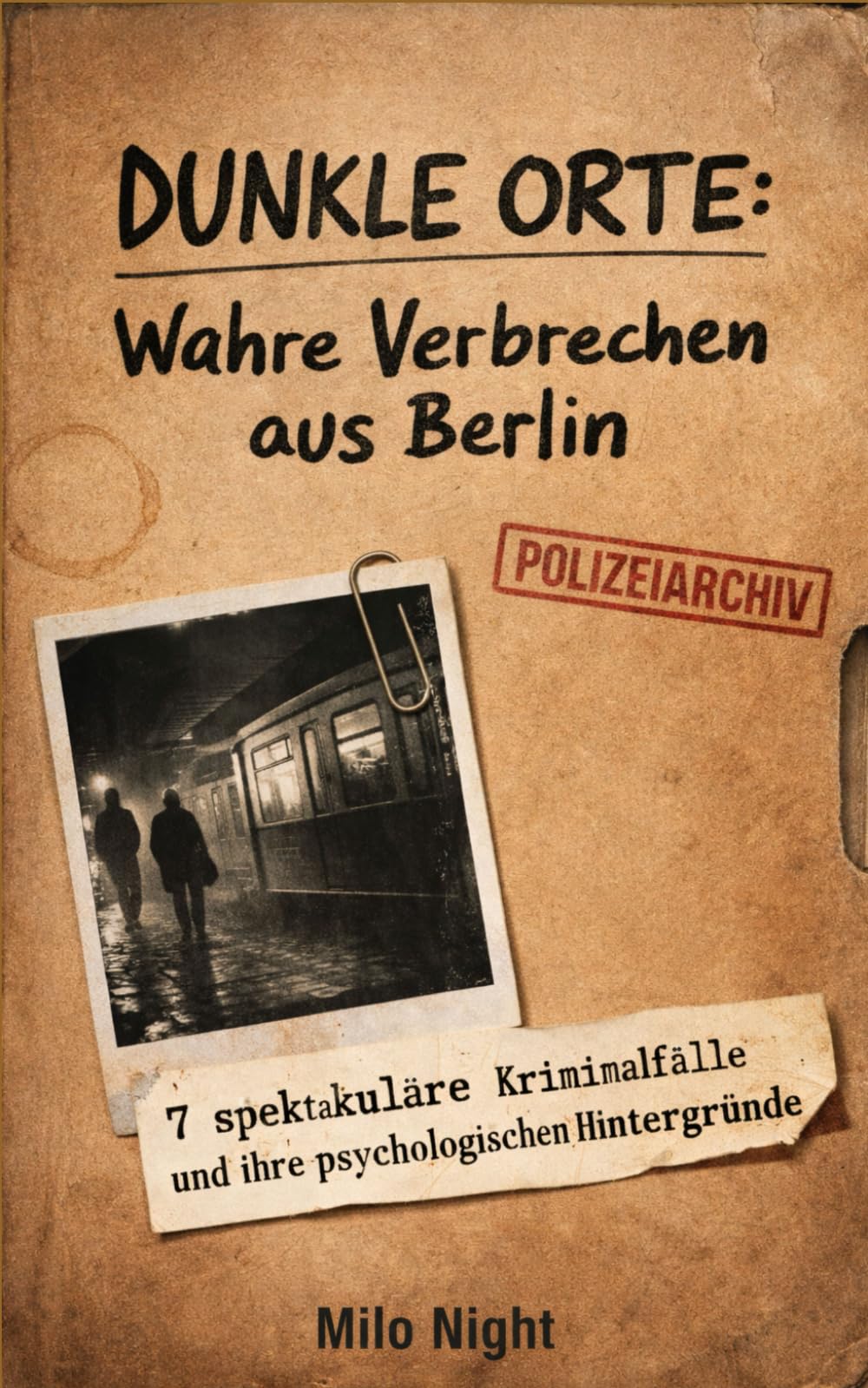 Dunkle Orte: Wahre Verbrechen aus Berlin: 7 spektakuläre Kriminalfälle und ihre psychologischen Hintergründe – Eine Rekonstruktion realer Morde und Verbrechen zwischen Mauerstreifen und Metropole
