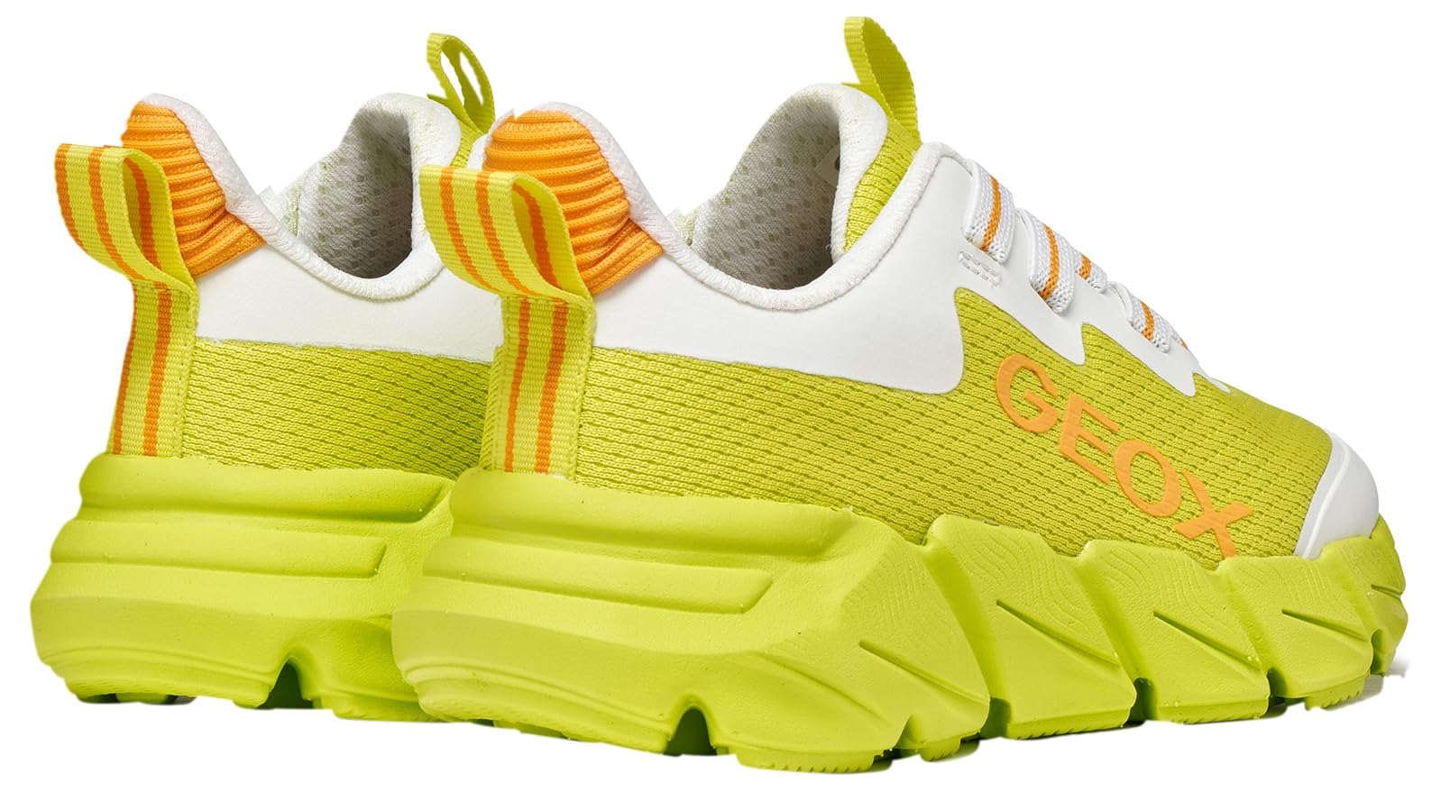 Geox J FLEXYPER Fast Boy Sneaker, Lime/Bianco, 33 EU