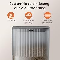 WOPET 4L WiFi Automata Macska Etető - Applikációs Vezérlés, Lassú Etetés, Hangfelvétel, Napi 1-10 Étkezés Macskáknak és Kutyáknak 7