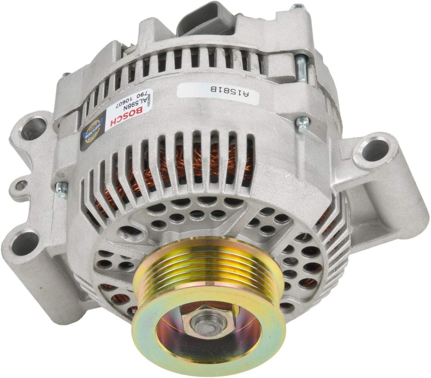 BOSCH AL598N Premium 100% New Alternator - Compatible with Select Ford Aerostar, Bronco, E-150, E-250, E-350, Explorer, F-150, F-250, F-350, Ranger; Mazda B3000, B4000, Navajo; Mercury Tracer; 95 Amp